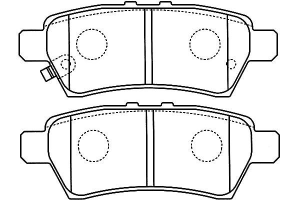 KAVO PARTS Bremžu uzliku kompl., Disku bremzes BP-6595